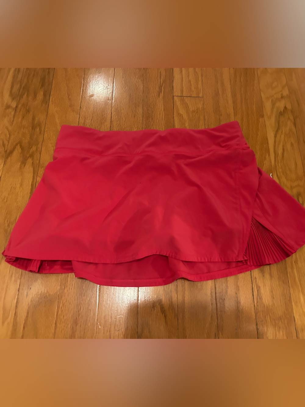 lululemon athletica Red Women's Athletic Skort with Pleated Side